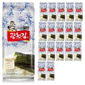 광천김 3대째 달인 재래 조각김, 55g, 18개
