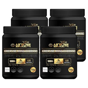 삼대오백 크레아틴 모노 하이드레이트, 300g, 4개