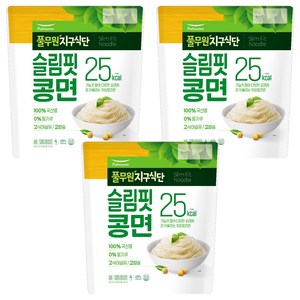 지구식단 슬림핏 콩면 4인분, 600g, 3개