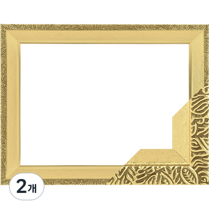 우드 슬림 앤틱 패브릭형 액자 40 x 50 cm SF07, 퓨어골드, 2개
