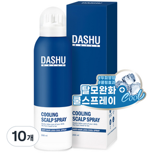 다슈 데일리 탈모증상완화 쿨링 스칼프 스프레이, 200ml, 10개