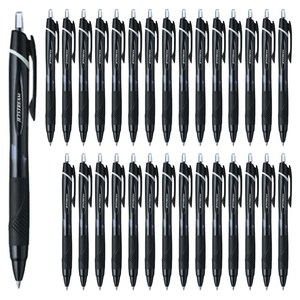 제트스트림 단색 유성볼펜 0.7mm Y.D SXN-150-07, 블랙, 30개