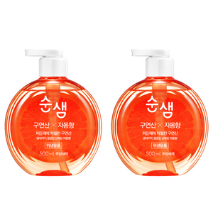 순샘 구연산 자몽향 주방세제 본품, 500ml, 2개