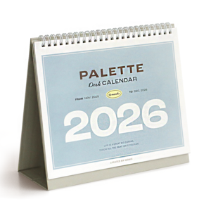아이코닉 2026 팔레트 데스크 캘린더 탁상 달력 스케줄러, 혼합색상, 1개