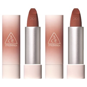 3CE 캐시미어 허그 립스틱 3.5g, 2개, 토프 베이지