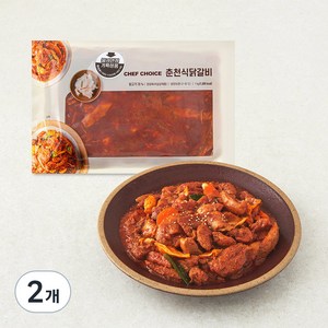 셰프초이스 춘천식닭갈비 (냉장), 1kg, 2개