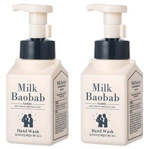 밀크바오밥 패밀리 핸드워시, 상큼한 오렌지껍질향, 300ml, 2개