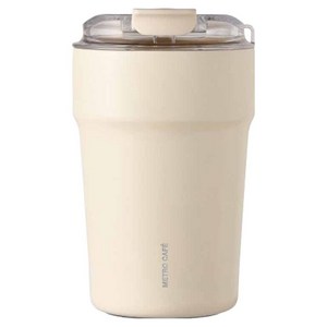 락앤락 메트로카페 세라믹 텀블러, 바닐라라떼, 400ml, 1개