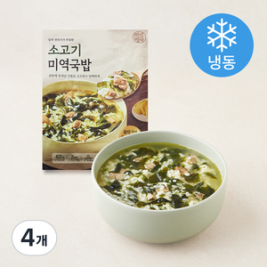 자연별곡 소고기 미역국밥 2인분 (냉동), 420g, 4개