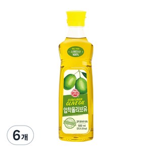 오뚜기 엑스트라버진 올리브유, 500ml, 6개