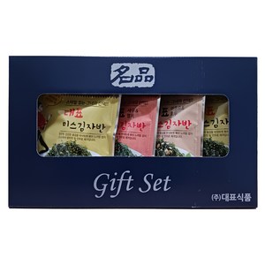 한아담식품 대표 미스 김자반 3가지맛 40g x 4개입 선물세트, 10세트