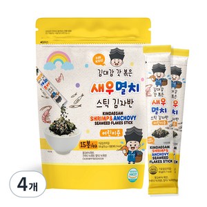 김대감 갓 볶은 새우멸치 스틱 김자반 어린이용, 150g, 4개