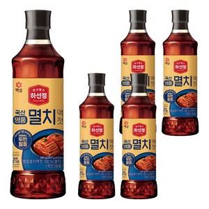 하선정 국산명품 멸치액젓, 500g, 5개