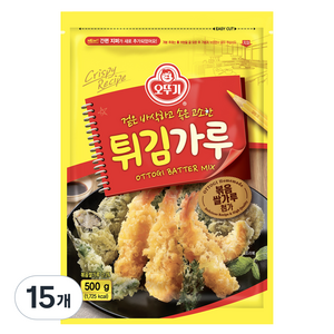 오뚜기 튀김가루, 500g, 15개