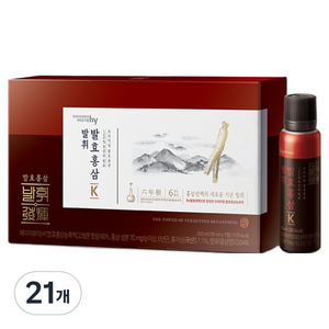 에치와이 발휘 발효홍삼K, 50ml, 21개