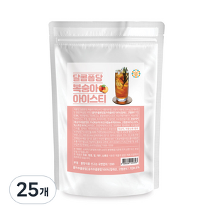 달콤퐁당 복숭아 아이스티 파우더, 500g, 1개입, 25개