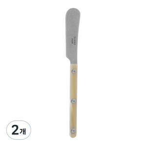 사브르 비스트로 빈티지 패턴 스프레더 버터나이프, 호른, 2개