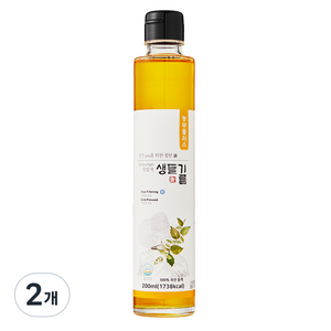 농부플러스 냉압착 생들기름, 200ml, 2개