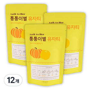 톡투허 퉁퉁이별 유자티, 1.5g, 30개입, 12개