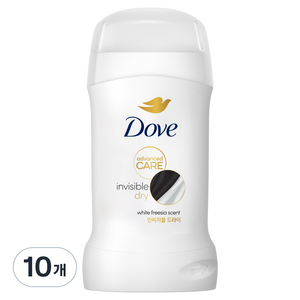 도브 데오드란트 스틱 인비저블 드라이, 10개, 50ml