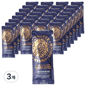 하이드로더치 더치커피 에티오피아 예가체프 콜드브루 원액, 30ml, 40개입, 3개
