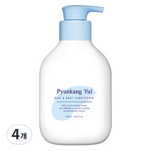 편강율 키즈 앤 베이비 컨디셔너 베이비파우더향, 590ml, 4개