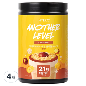 인테로 어나더레벨 단백질 쉐이크 밤맛, 4개, 630g