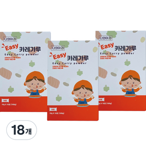 나와아기 유아 카레가루, 100g, 18개