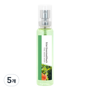 더허브샵 미니 향수 에끌라 그린티 앤 피치 오 드 뚜왈렛, 18ml, 5개