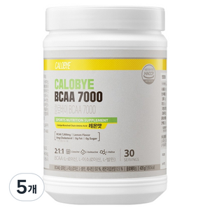 칼로바이 BCAA 7000 부스터 필수아미노산 헬스 보조제 레몬맛, 5개, 420g