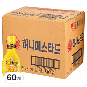 오뚜기 허니머스타드 소스, 265g, 60개