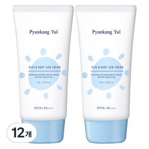편강율 키즈 앤 베이비 촉촉 선크림 SPF50+ PA++++, 75ml, 12개