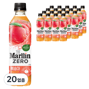 자연은 더말린 제로 복숭아 음료, 500ml, 60개