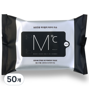 엠도씨 세붐 스트라이크 HD 파우더 티슈, 110g, 50개