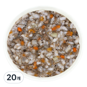 짱죽 실온 이유식 후기 진밥, 혼합맛(블루베리/한우), 160g, 20개