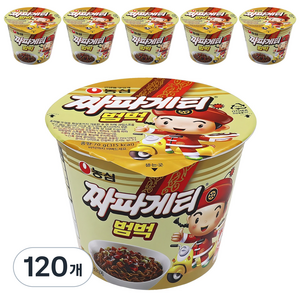 짜파게티 범벅 컵라면 70g, 120개