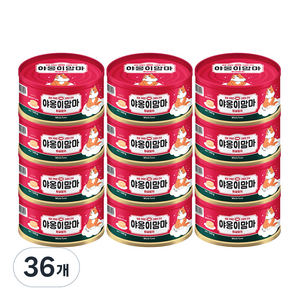 인터펫코리아 야옹이맘마 간식캔, 흰살참치, 160g, 36개