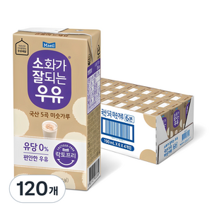 소화가잘되는우유 국산 5곡 미숫가루, 190ml, 120개