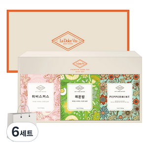 라돌체비타 프리미엄 허브차 3종 선물세트 + 쇼핑백, 6세트