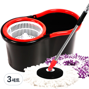 알뜨리 올인원 물걸레 청소기 스탠다드형 + 세척통 블랙, 3개