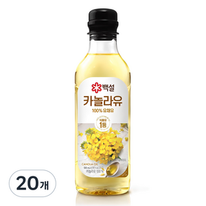백설 카놀라유, 500ml, 20개