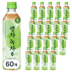 웅진 생차 녹차, 500ml, 60개