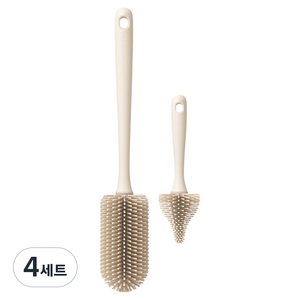 마더케이 실리콘 젖병 브러쉬 2종 세트, 4세트, 크림