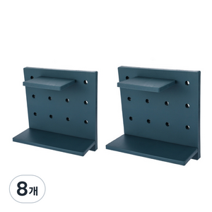 스텔레라 벽면 아이디어 수납 타공판 22 x 22 cm SN103, 8개, 블루