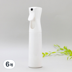 프랑디르 초미세 안개분사 미용실 분무기 200ml, 6개, 화이트