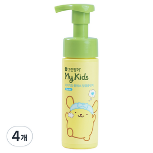 그린핑거 마이키즈 플러스 얼굴클렌저 산리오 폼폼푸린 에디션, 160ml, 4개