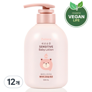 베비언스 유아용 센서티브 고보습 로션, 500ml, 12개