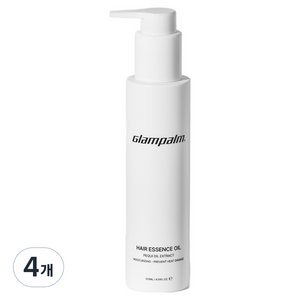 글램팜 열손상방지 동백 데일리 케어 비타민 헤어오일, 123ml, 4개