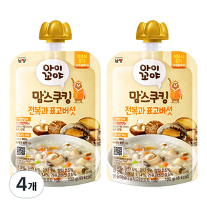맘스쿠킹 이유식 9개월부터, 100g, 4개, 전복과 표고버섯