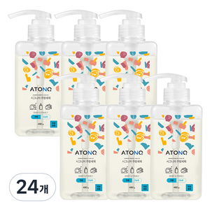 아토앤오투 시그니처 주방세제 무향, 480g, 24개